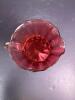 Painted Cranberry Glass Pitcher With Gold and Enamel Detail - 3