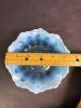 Blue Opalescent Ruffled Glass Bowl - 2