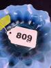 Blue Opalescent Ruffled Glass Bowl - 4