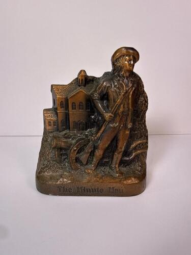 Minute Man Metal Figurine with Colonial Revival Style