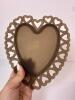 Heart-Shaped Brown Frosted Glass Trinket Dish - 3