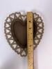 Heart-Shaped Brown Frosted Glass Trinket Dish - 4