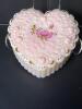 Fenton Handpainted Heart-Shaped Pink Glass Trinket Box