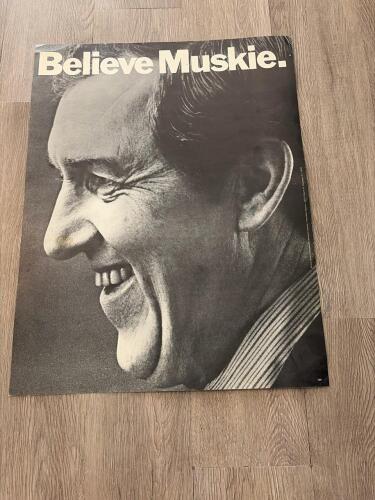 Believe Muskie Campaign Poster, 1972