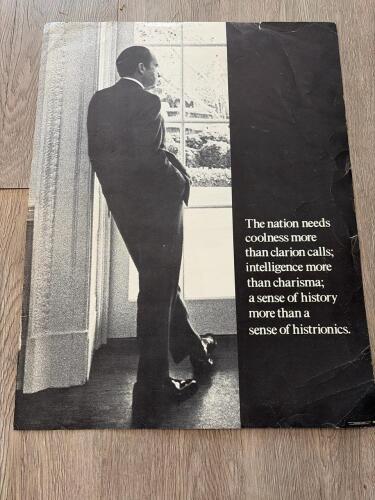Richard Nixon Presidential Campaign Poster with Quote
