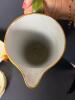 Hand Painted Floral Motif Porcelain Pitcher and Plates - 5