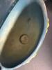 Roseville Pottery Blue Pedestal Basket - 4