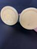 Small Pair of Roseville-Style Blue Matte Glazed Pottery Candleholders - 5