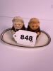 Goebel Monk Salt and Pepper Shakers With Tray - 6