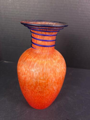 Art Glass Vase in the Mid-Century Modern Style