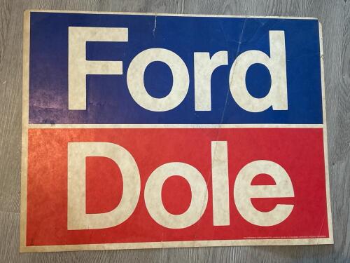 Ford Dole Campaign Poster, by Graphic Arts International Union