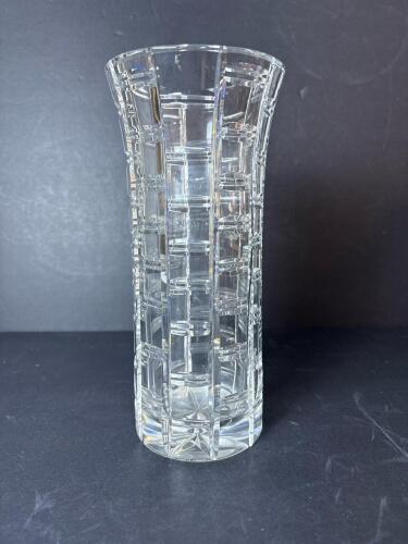 Villeroy & Boch Crystal Vase in Geometric Cut Pattern