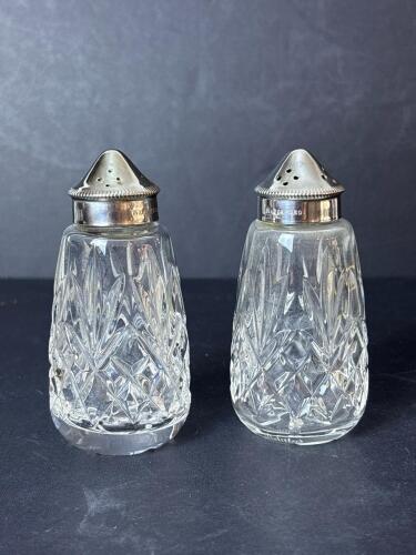 Pair of Waterford Crystal Salt and Pepper Shakers
