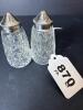 Pair of Waterford Crystal Salt and Pepper Shakers - 8