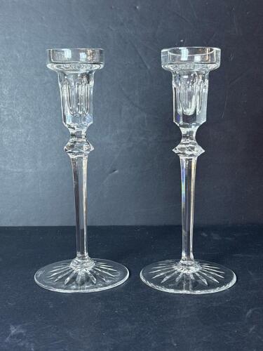 Pair of Rogaska Crystal Candlestick Holders