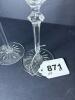 Pair of Rogaska Crystal Candlestick Holders - 7
