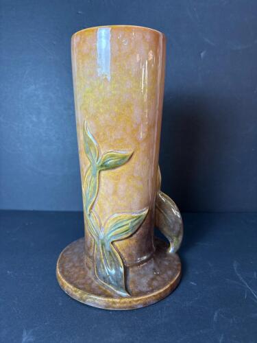 Roseville Pottery Brown Magnolia-Style Vase