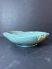 Roseville Pottery Blue Floral Console Bowl
