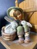 Pair of M.I. Hummel Bookends with Boy and Girl Figurines - 5