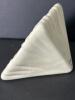 Small Belleek Ireland Porcelain Mantel Clock with Gilt Trim - 3