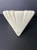 Small Belleek Ireland Porcelain Mantel Clock with Gilt Trim - 4
