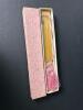 Pink Floral Bamboo Folding Hand Fan with Tassel in Box - 6