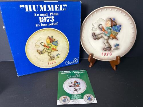 Goebel Hummel 1973 Annual Plate with Box and Pamphlet