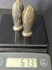 Pair Reed & Barton Sterling Silver Bullet-Shaped Salt and Pepper Shakers - 7