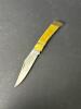 WWII Commemorative Folding Knife with 24KT Gold Electroplate - 2