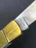 WWII Commemorative Folding Knife with 24KT Gold Electroplate - 8