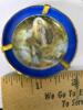 Religious Collectibles: Limoges Lourdes Ashtray, Medal, & Cross Necklace - 4