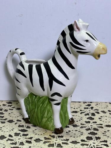 Ceramic Zebra Pitcher