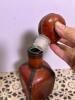 Leather-Clad Glass Decanter With Embossed Design - 3