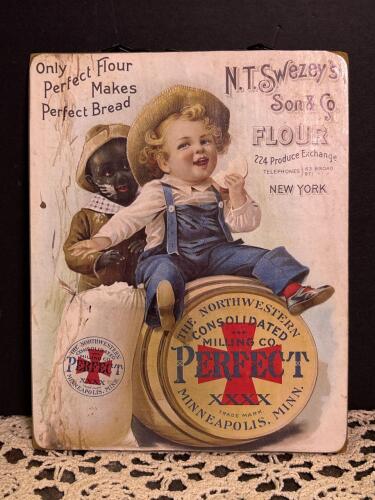 Northwestern Perfect Flour Advertising D&eacute;coupage Sign