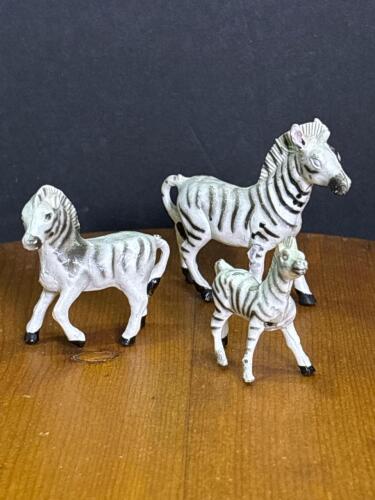 Plastic Miniature Zebra Figurines