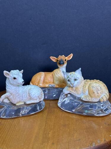 Franklin Mint Ice Animal Figurines