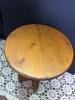 Wooden Footstool with Heart Cutout Folk Art Style - 3