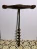 Antique Handcrafted Wooden T-Handle Auger Bit