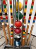 Forster Croquet Set with Wooden Mallets and Balls - 8
