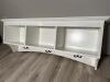 Wall Shelf with Three Compartments and Hooks - 2