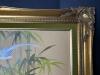 25.5&rdquo;x21.5&rdquo; Framed Oriental-Style Bird and Bamboo Wall Art, Signed C. Kong - 6