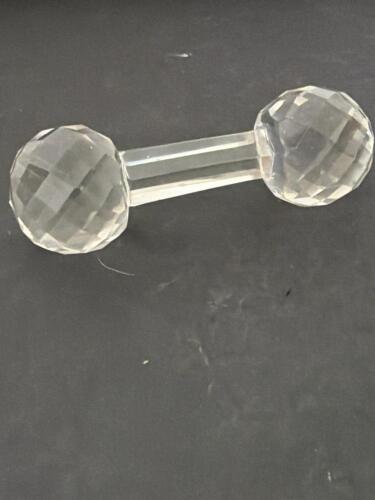 Faceted Glass Knife Rest