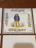 Hand-Painted HB Henriot Quimper Faience Tiles - 14
