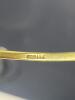 14K Yellow Gold Bangle with Gold Earrings with Engraved Motif - 7
