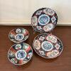 Four Japanese Imari Porcelain Bowls and Plates