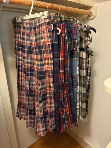 Scottish Wool Kilts Assorted Tartan Patterns
