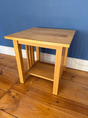 Mission-Style Square Side Table