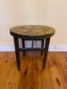 Industrial Reclaimed Wood Table With Painted Spool Top - 4