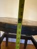 Industrial Reclaimed Wood Table With Painted Spool Top - 6
