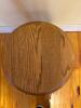 Wooden Stool With Red Painted Legs - 3